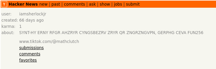 Hacker News Profile